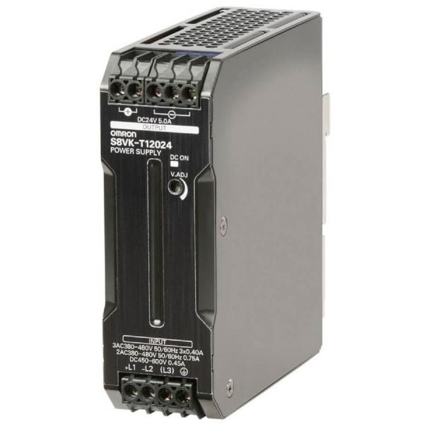 Omron S8VK-T12024 3 Faz 120W 24VDC 5A Ray Tipi Güç Kaynağı