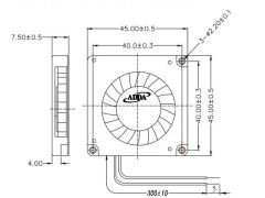 Adda 45x45x07 12V DC Laptop Cpu Soğutma Fanı