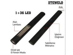 Steweld Led Çalışma Lambası ve El Feneri