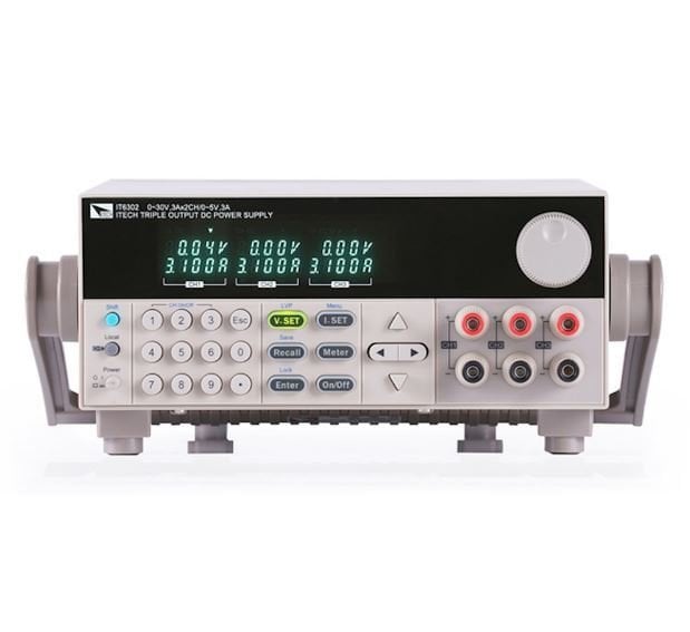 İtech IT6302 30V 3A Üç Çıkışlı Programlanabilir Dc Güç Kaynağı