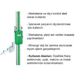 İnsize 1150-300 Tek Sütunlu Dijital Mihengir 300mm