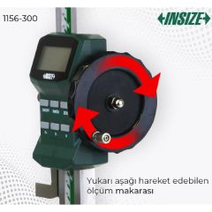 İnsize 1156-300 Makaralı Dijital Mihengir