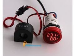 AD22 Dijital Voltmetre/Ampermetre Sinyal Lambası