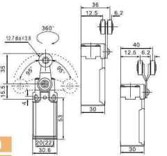 LL8XCK-P118 Plastik Limit Switch