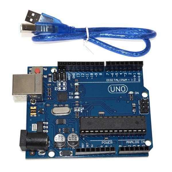 Arduino Uno R3 Dip Klon - USB Kablo Dahil