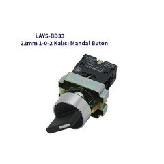 LAY5-BD33 Kalıcı Kısa Mandal Şalter Metal Buton