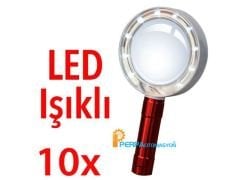 BY10 Işıklı 10X Büyüteç