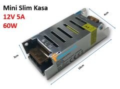 12V 5A Mini Slim Metal Kasa Led Adaptörü