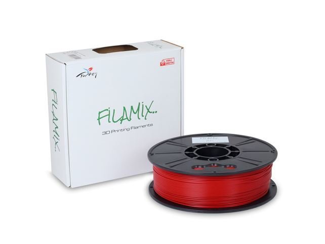 Filamix Kırmızı PLA 3D Yazıcı Filamenti 1.75mm 1kg