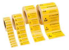 Antistatik ESD Rulo Yapışkanlı Etiket Sticker 25x45mm