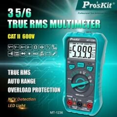 Proskit MT-1236 Dijital Multimetre Ölçü Aleti