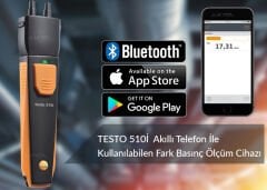 Testo 510i Akıllı Telefon ile Yönetilebilen Manometre