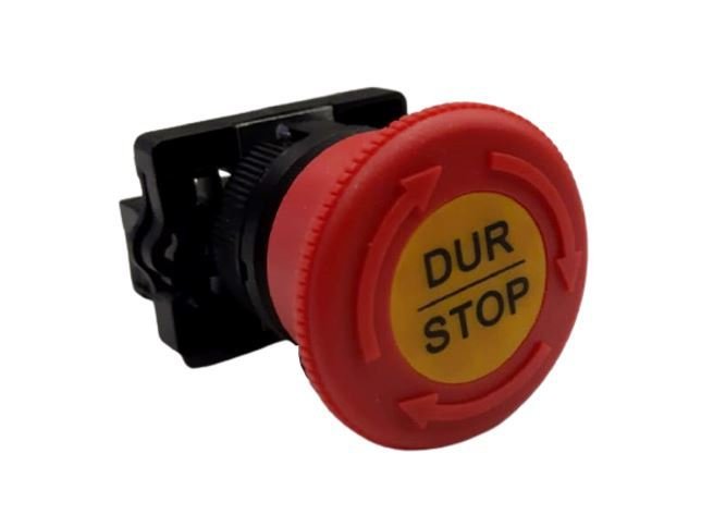 ES542 Kalıcı Çevirmeli Etiketli Acil Stop Butonu