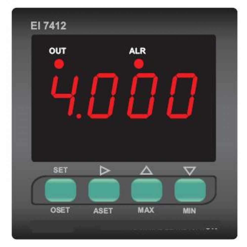 EI7412 230VAC-AS08 Kontaklı Dijital Gösterge 72x72