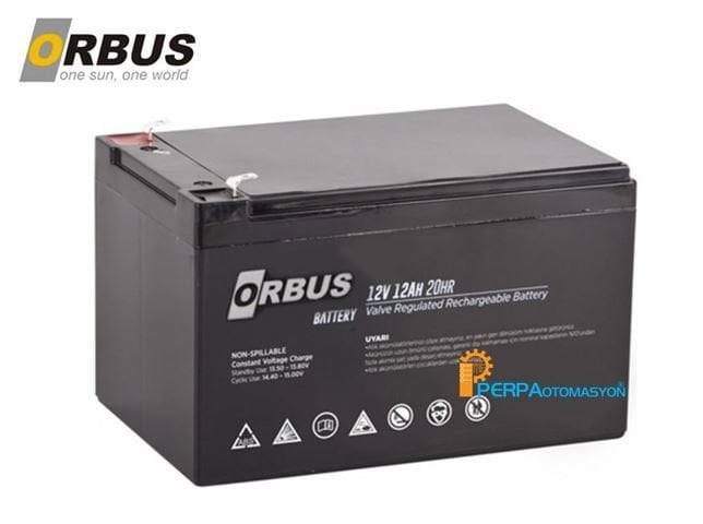 Orbus 12V 12Ah Bakımsız Kuru Akü