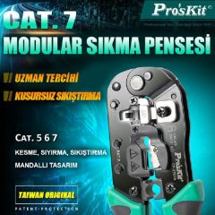 Proskit CP-376TA Cat7 Modüler Sıkma Pensesi