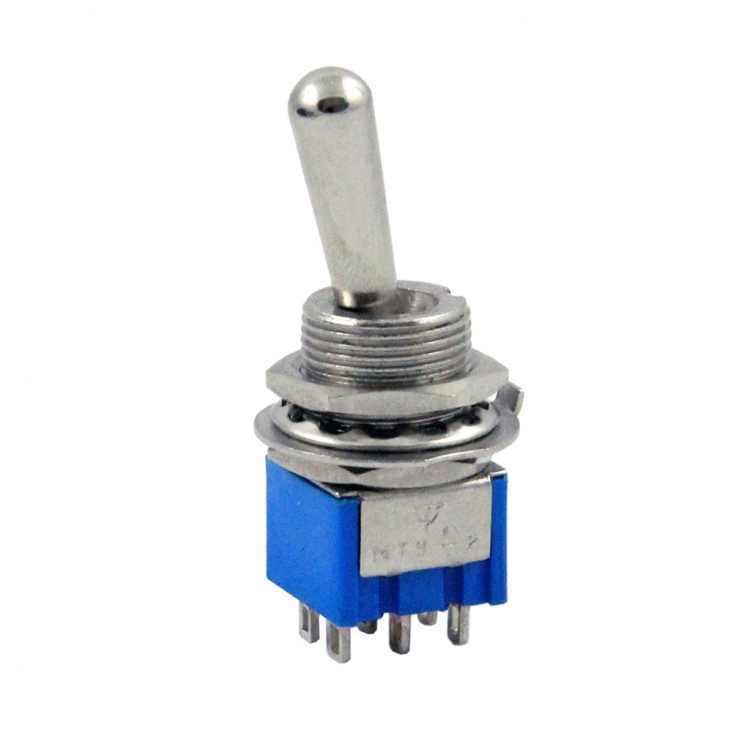 Toggle Switch 6P ON-OFF-ON Ø12mm IC-148H