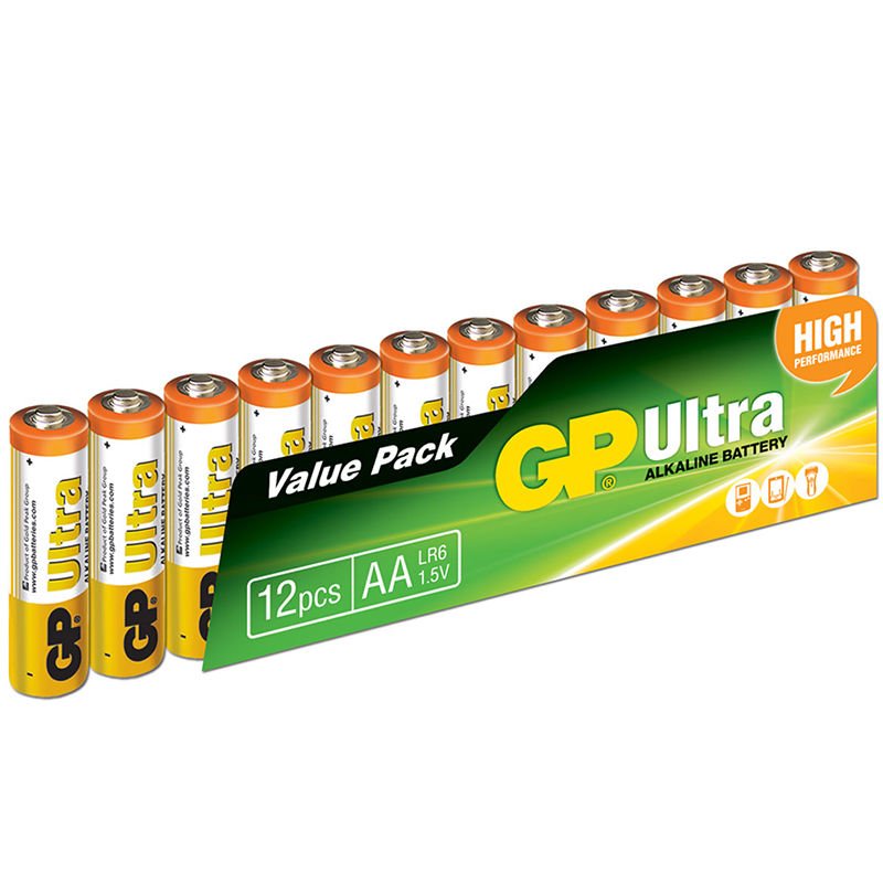 Gp GP15AU Alkaline LR6 AA Kalem Pil 12li Paket