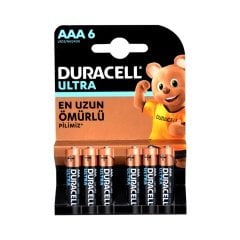Duracell Alkalin AAA İnce Kalem Pil 6'lı Paket