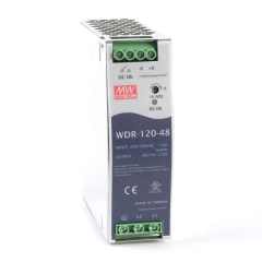 WDR-120-48 120W 48VDC 2.5A Geniş Giriş Ray Montaj Güç Kaynağı