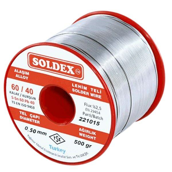 Soldex Sn60 Pb40 0,50mm 500Gr Lehim Teli