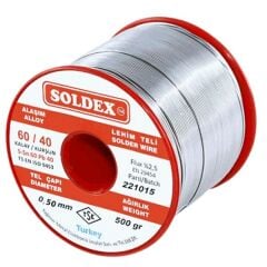 Soldex Sn60 Pb40 0,50mm 500Gr Lehim Teli