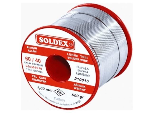 Soldex Sn60 Pb40 1,00mm 500Gr Lehim Teli