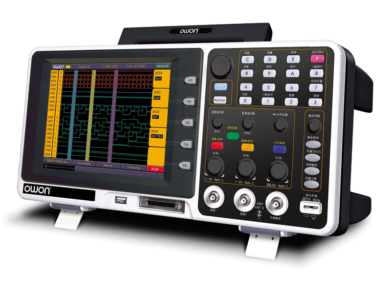 Owon MSO8102T Karışık Sinyal Osiloskopu, 16 Kanallı Mantık Analiz Cihazı