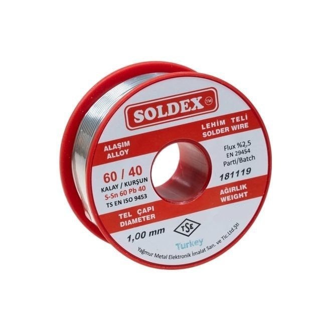 Soldex Sn60 Pb40 1,00mm 200Gr Lehim Teli