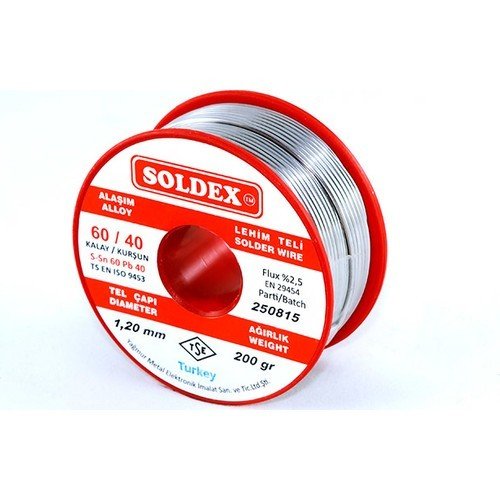 Soldex Sn60 Pb40 1,20mm 200Gr Lehim Teli