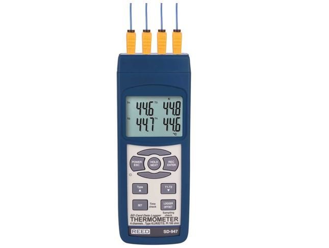 Reed SD-947 4 Girişli Dijital Datalogger Termometre