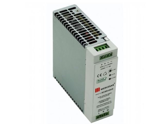 Mervesan MT-SDR-120-24 120W 24VDC Ray Tipi Güç Kaynağı