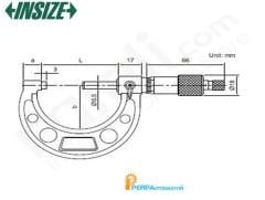 İnsize Mekanik Mikrometre 3203-25