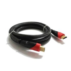 2m. Örgülü Sargılı Altın Uçlu Hdmi Kablo