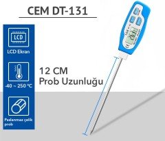 Cem DT 131 Daldırma Tipi Termometre