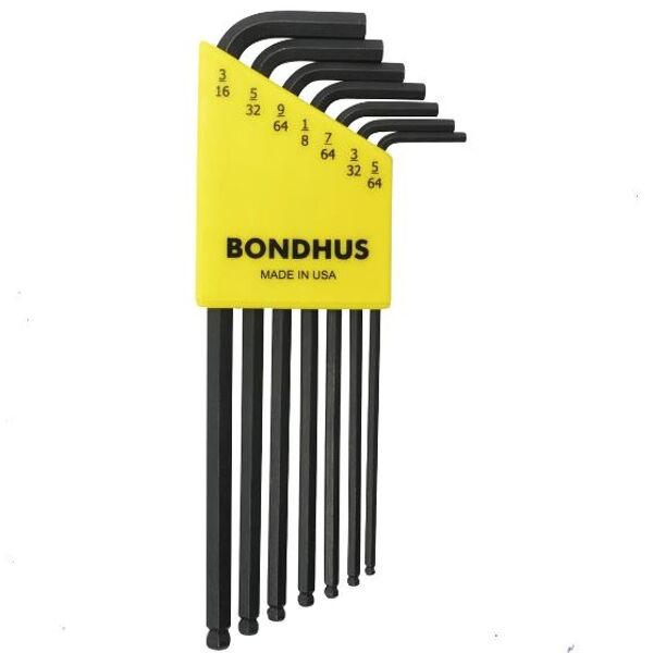 Bondhus 10945 Uzun Top Başlı İnç Ölçü Alyan Anahtar Takımı