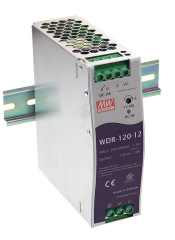 WDR-120-12 - 12V 10A Geniş Giriş Ray Montaj Güç Kaynağı