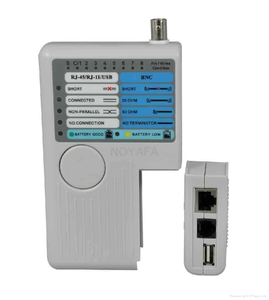 NF-3468 CAT5 / RJ11 / RJ45 / BNC / USB Network Kablo Test Cihazı