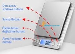 ALF 2000 Hassas Dijital Cep Terazisi