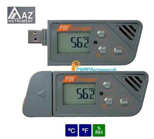 AZ 88161 İç Dış Sıcaklık Kayıt Cihazı Datalogger