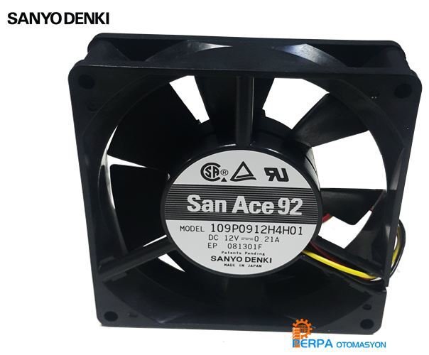 Sanyo Denki 90x25 12V DC Rulmanlı Fan