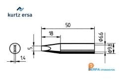 Ersa 832VDLF RDS80 İçin Havya Ucu