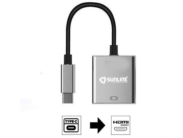 Sunline 170666 USB Type-C Hdmi Dişi Dönüştürücü