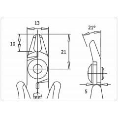 Piergiacomi TR 5000D Antistatik ESD Yan Keski