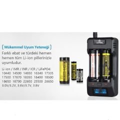 Xtar VP2 Li-ion Akıllı Pil Şarj Aleti