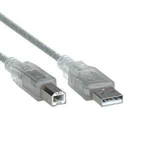 USB 2.0 Şeffaf 10 mt Yazıcı Kablosu