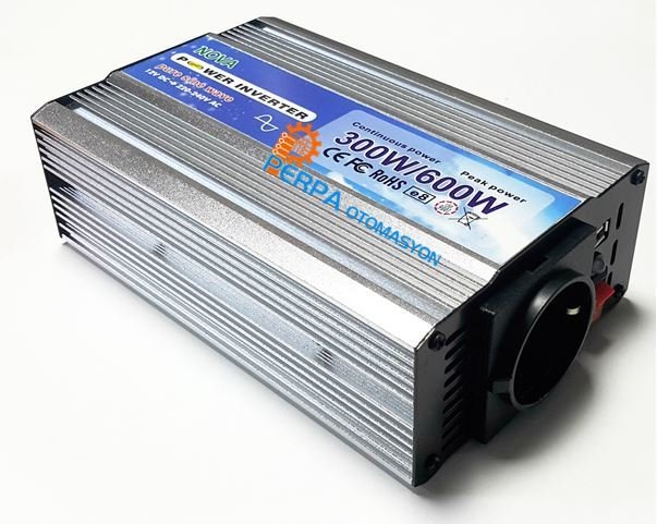 300 Watt Tam Sinüs İnvertör 12V DC