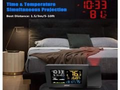 PT3391 Hava Tahminli Projeksiyonlu Dijital Saat Termometre