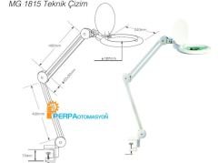 Class MG1815 Led Işıklı 5X Akrobat Büyüteç Mercek