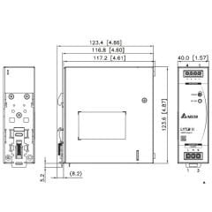 Delta DRL-24V240W1EN 24VDC 10A Ray Tipi Güç Kaynağı